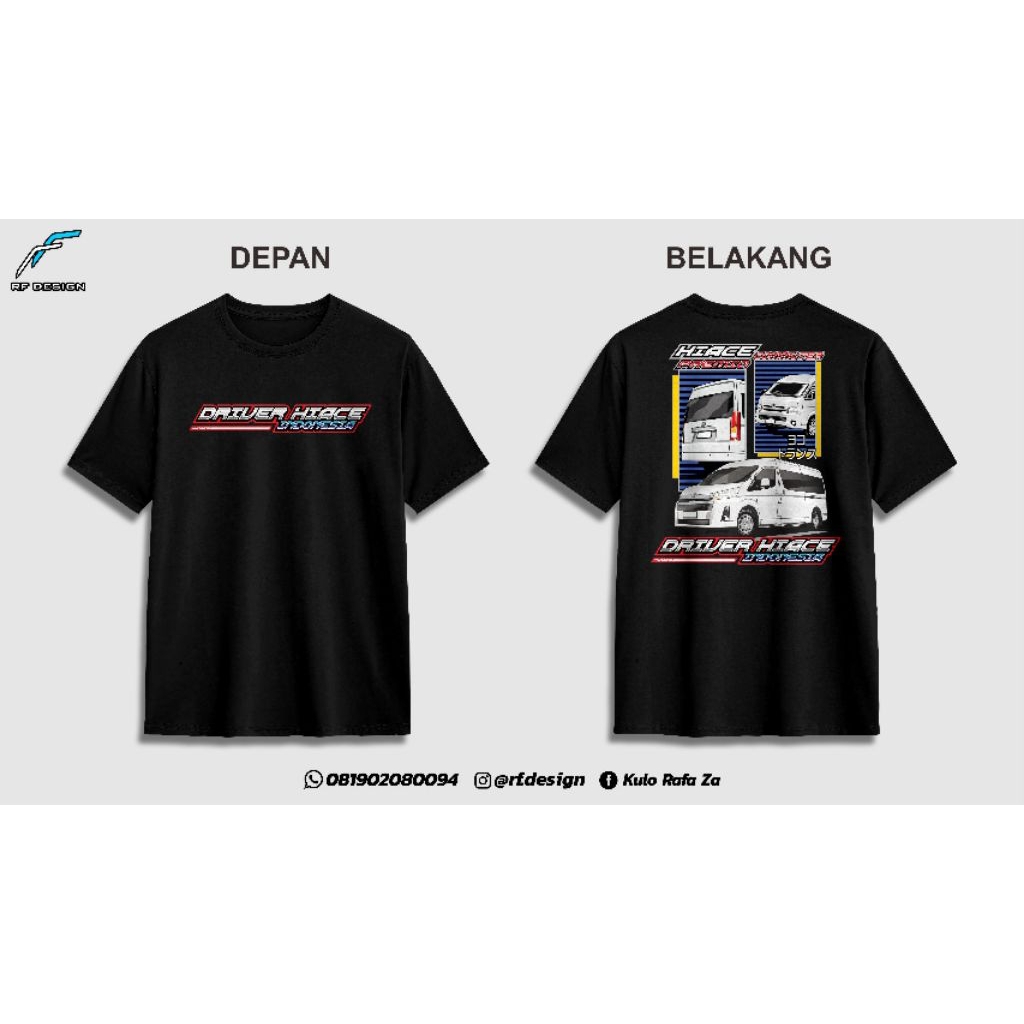kaos driver Hiace Indonesia