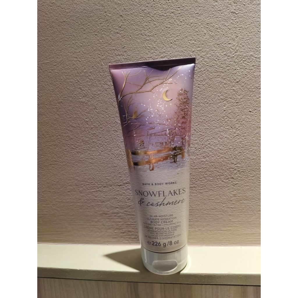 BBW body cream snowflakes cashmere