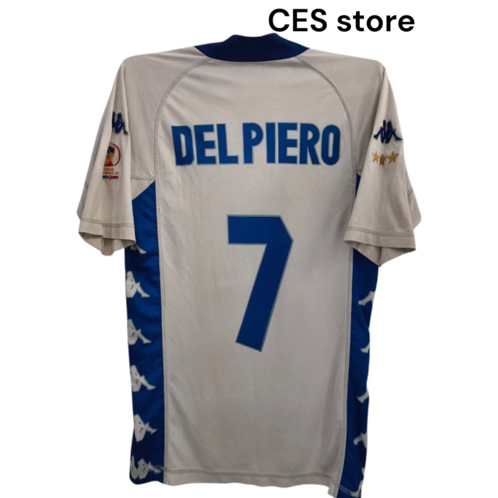 jersey baju bola retro azuri away del piero multisport