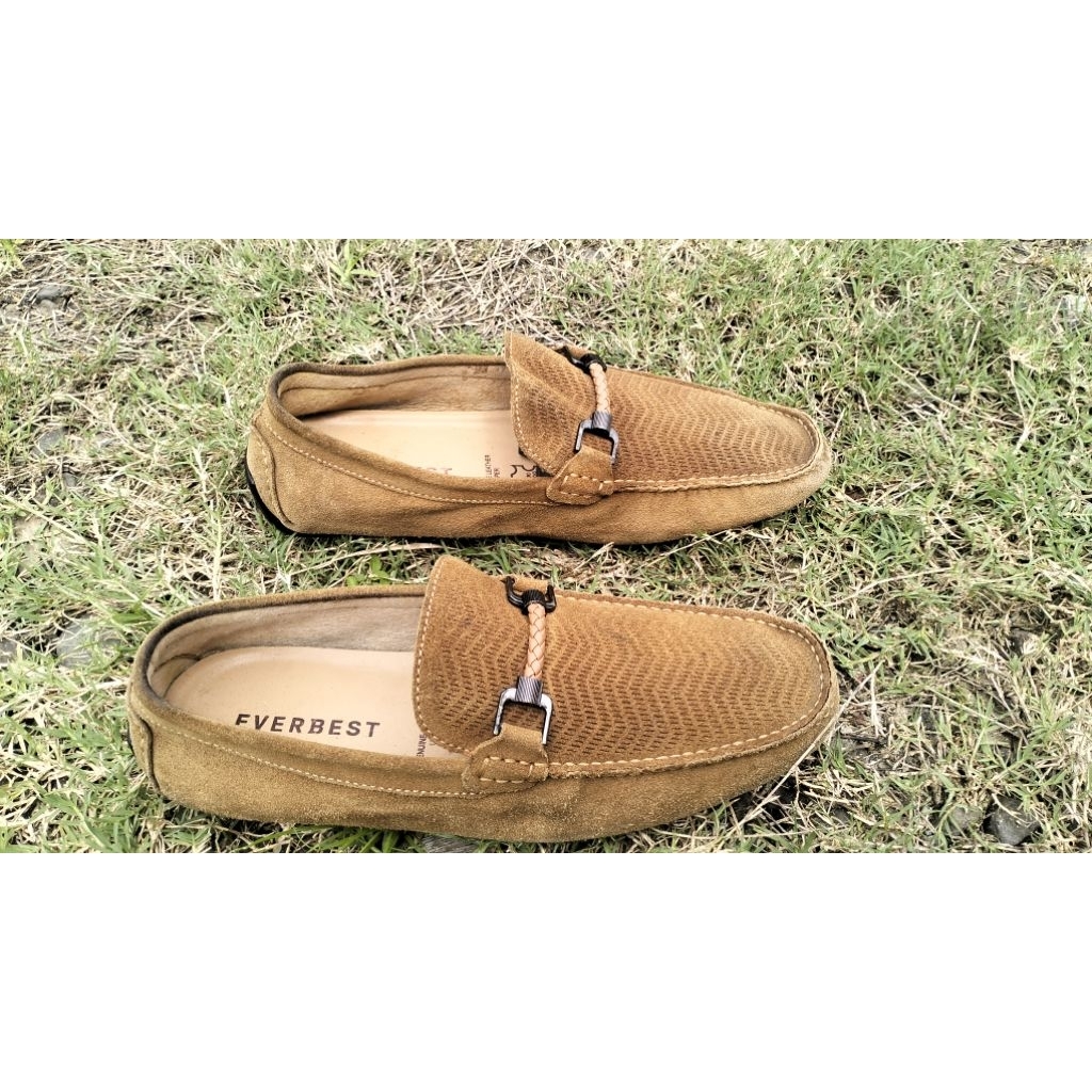 sepatu santai kasual kulit everbest 42 second
