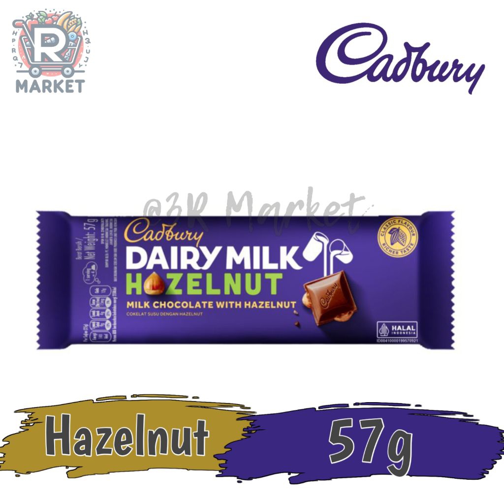 Cadbury Dairy Milk Hazelnut Milk Chocolate With Hazelnut Chocolate Bar