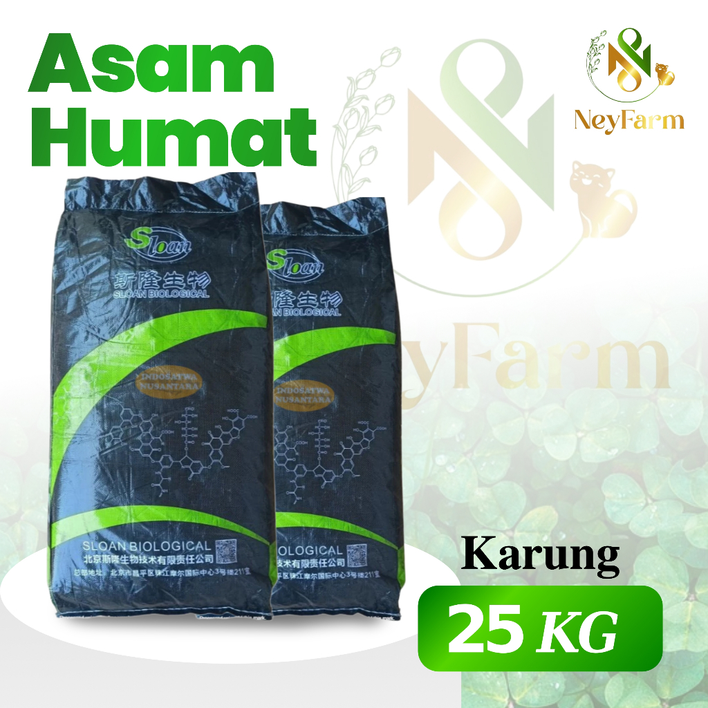 Asam Humat 25 Kg 85% SLOAN (1 Karung Hitam)