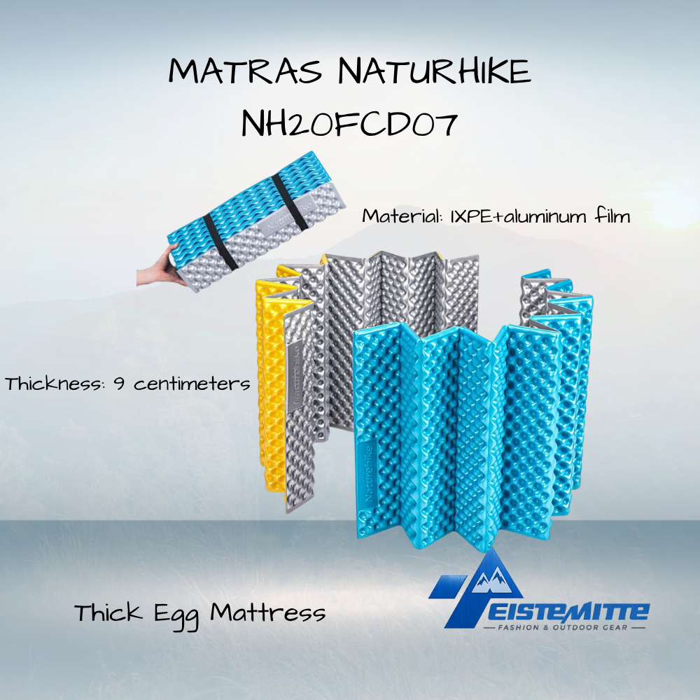 Matras Camping Naturehike NH20FCD07 Lipat Aluminium Foil Ultralight Hiking Outdoor