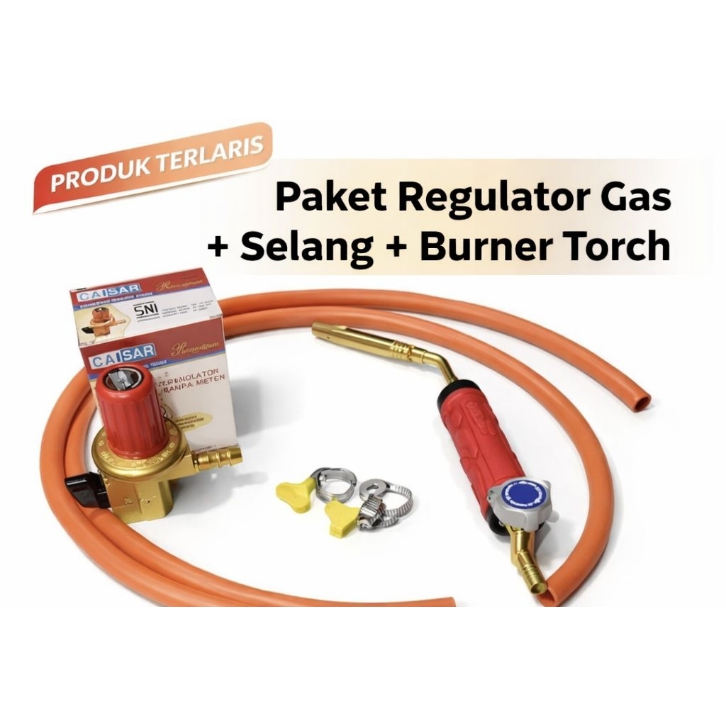 Kepala Heating Torch / Gas Torch / Alat Las Gas Torch (Lengkap