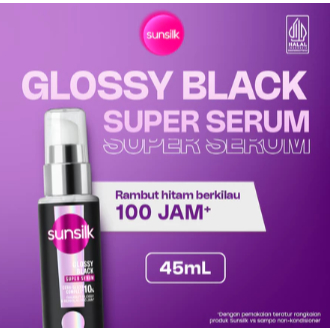 SUNSILK GLOSSY BLACK SUPER SERUM 45ML (HITAM )
