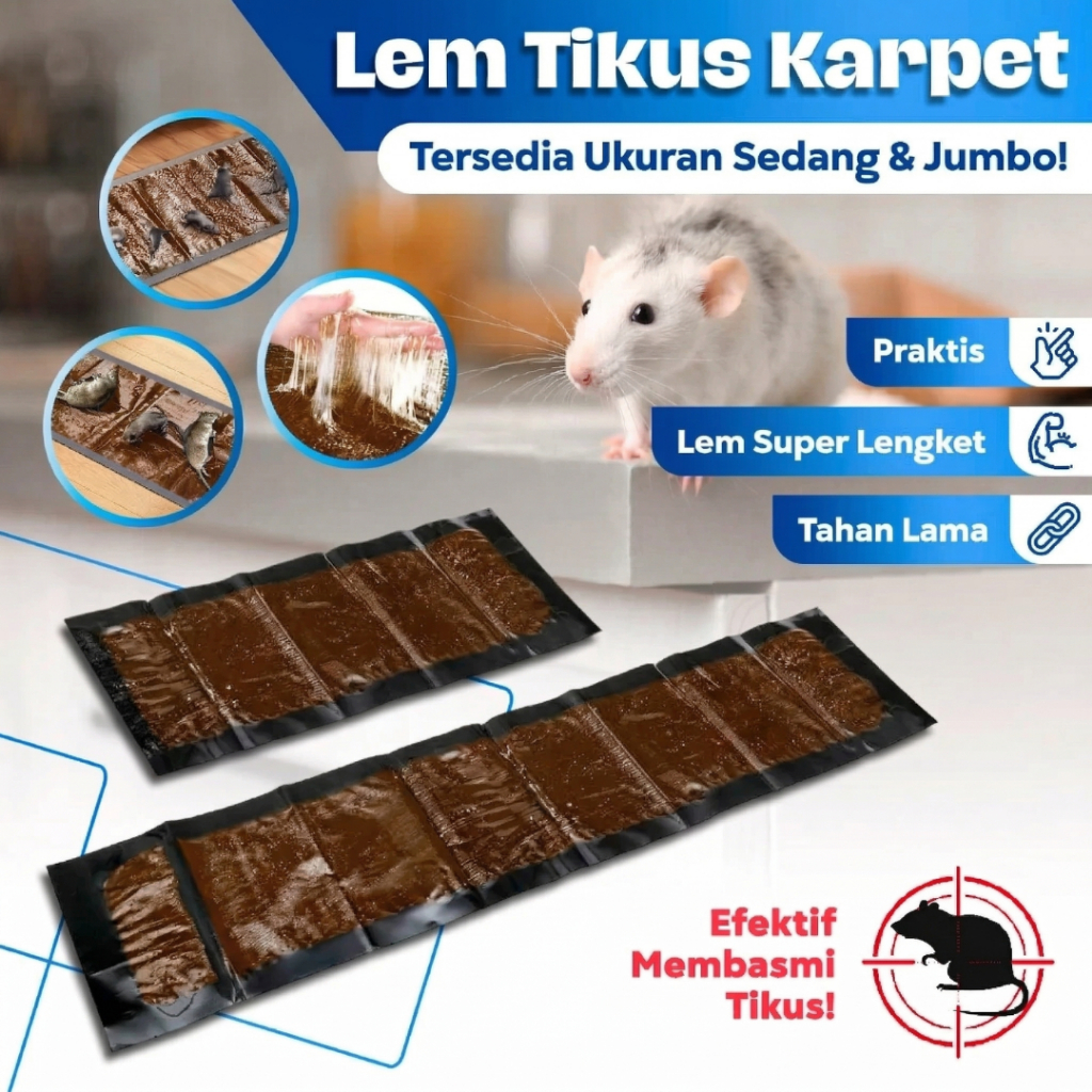Lem Tikus Super Lengket | Paket Lem Jebakan Tikus Lengket