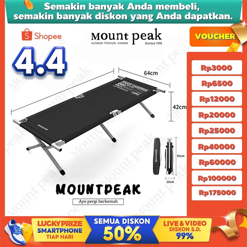 Mountpeak Bed Folding Bed  Velbed Folding / Lipat Portable Camping