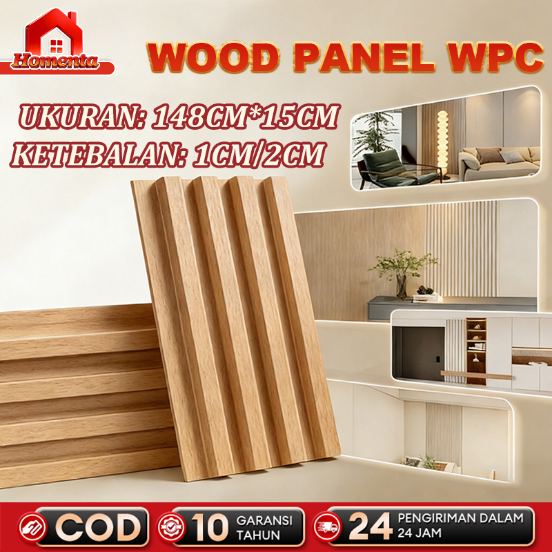 WPC Wall Panel Wallpaper Dinding 3D  WPC Panel Dinding | Panel Dinding Hias Anti Jamur Tahan Air | U