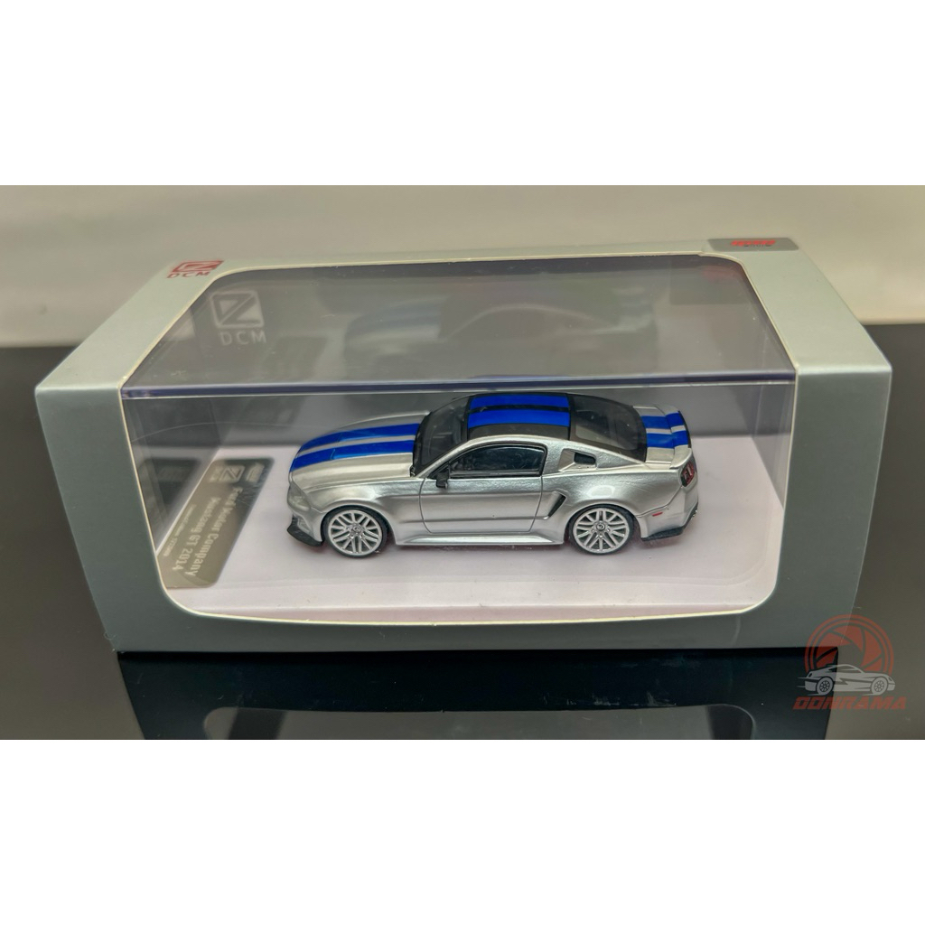 GDO Hunter x DCM Ford Mustang GT 2014 Need For Speed NFS Silver Blue 1:64