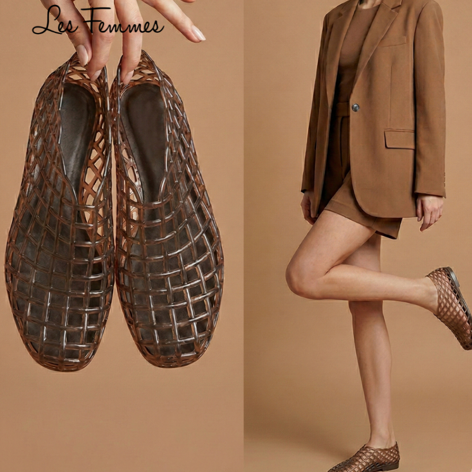 Sepatu Wanita Nello Jelly Flat Shoes L80 2509003 Les Femmes