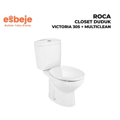 (ESBEJE) Closet duduk Roca Victoria 305 + Multiclean