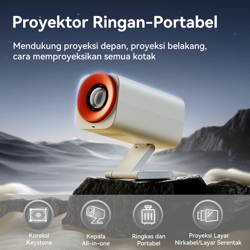 Proyektor Definisi Tinggi Smart Portable Home Theater