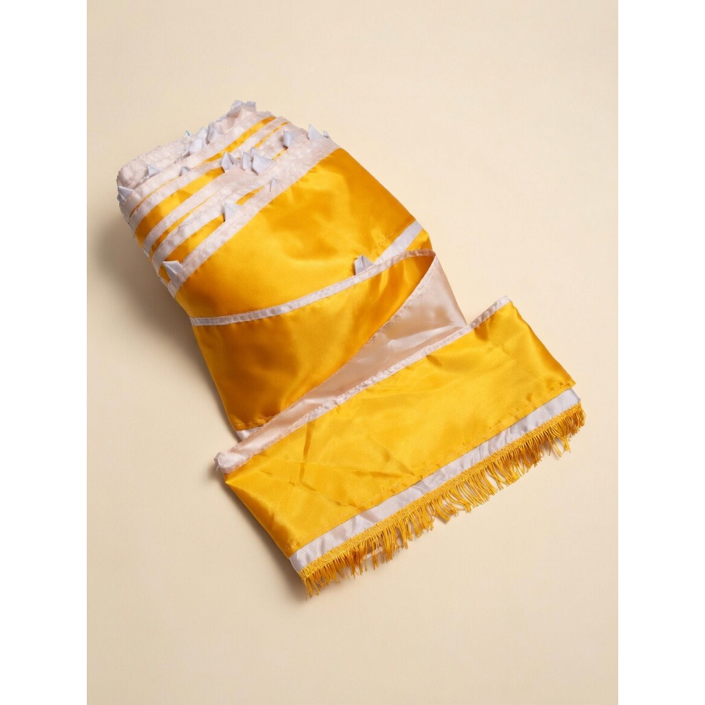 Toko Jenar - PROMO Ider Ider/ Wastra Putih Kuning Isi Rambu Pelangkiran, Pelinggih, Sanggah