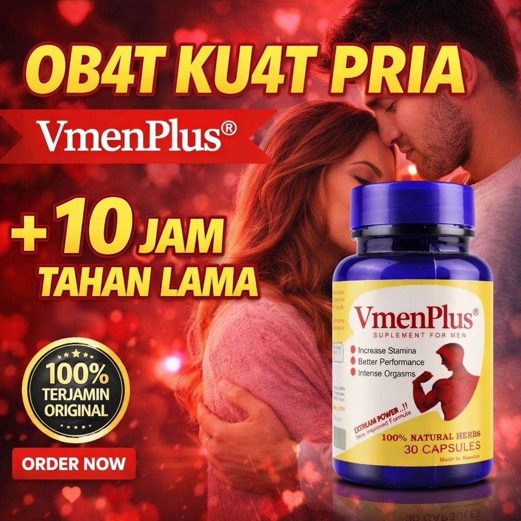 VMEN PLUS OBATKUAT STAMINA PRIA HERBAL TAHAN LAMA PEMBESAR PALING AMPUH TERBAIK 100% ORIGINAL