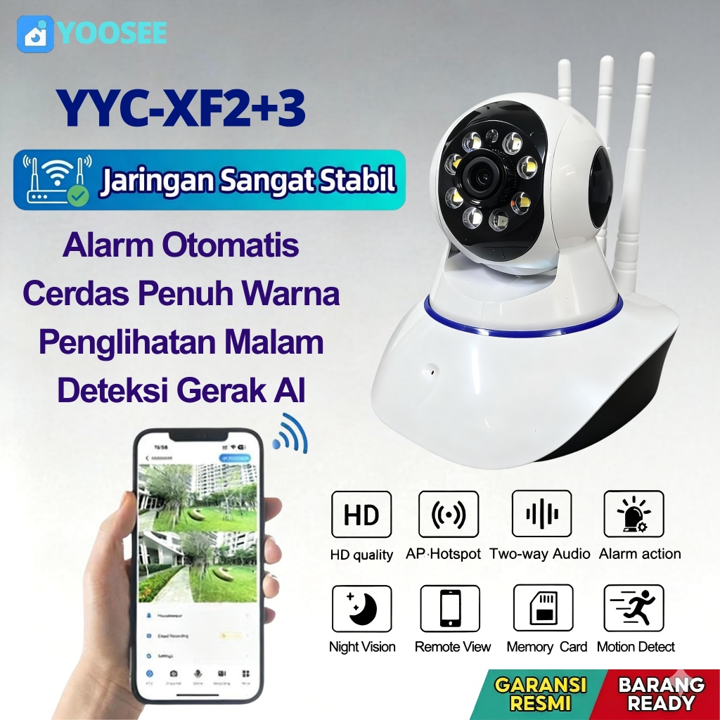Yoosee CCTV Mobile Network Camera  Full HD 1080P  360° Coverage Kamera Night Vision  Baby Monitor