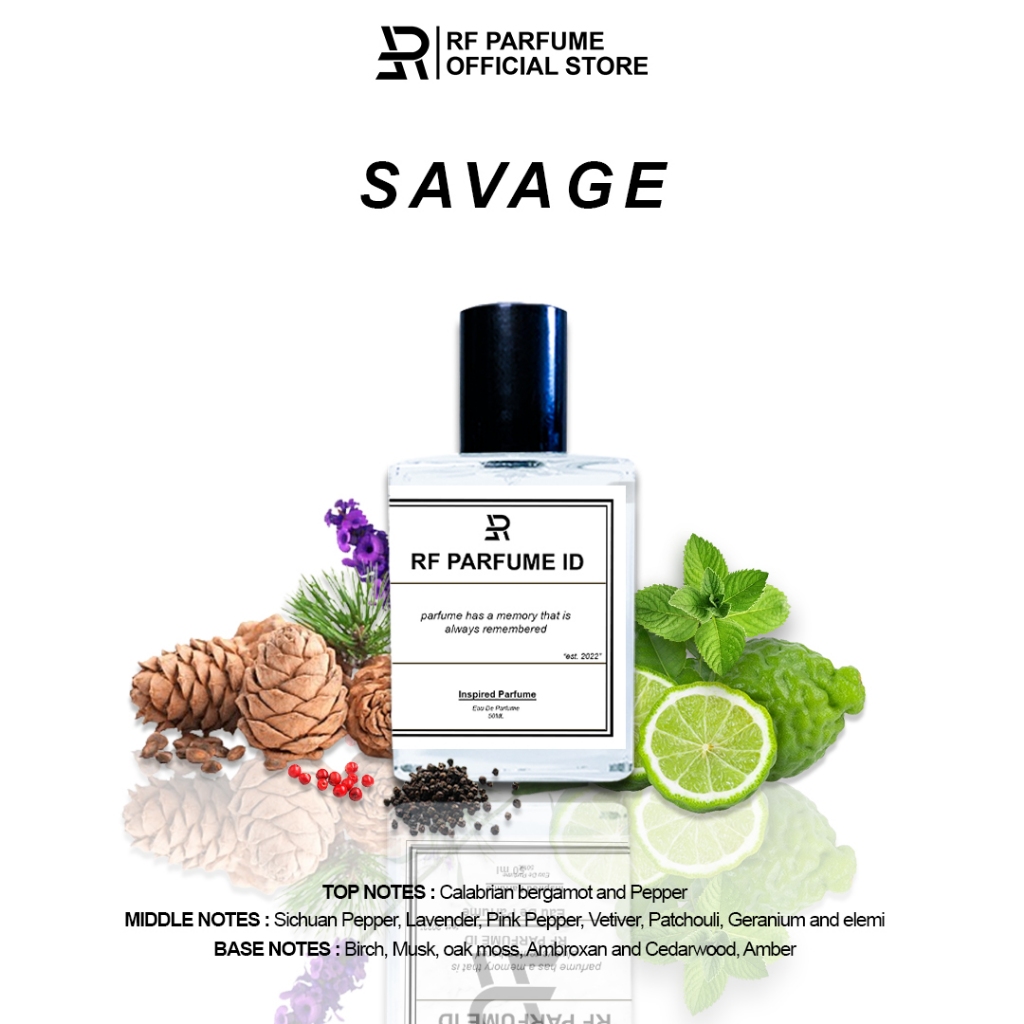 PARFUME PRIA SAVAGE TAHAN LAMA WANGI  MEWAH ELEGAN INSPIRED PARFUME BY RF PARFUME ID