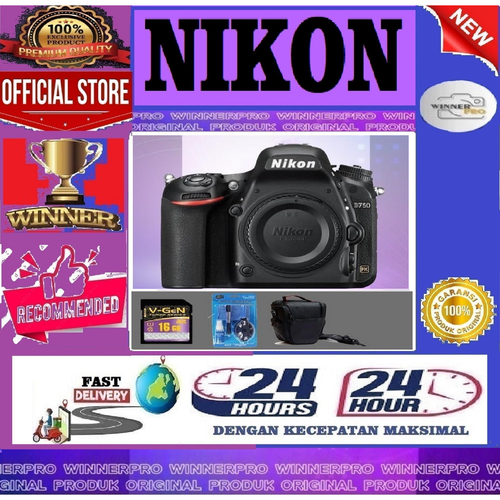 NIKON D750 BODY ONLY - KAMERA NIKON D750 BODY ONLY wifi