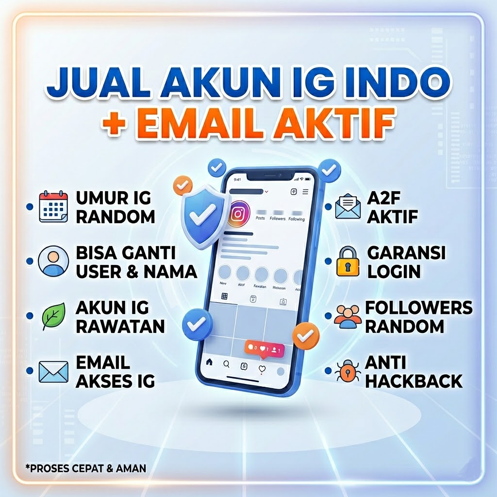 Akun Instagram Siap Pakai + A2F ON + Email Aktif ( Email Bisa Di Akses ) 100% Jadi Hak Milik Pembeli