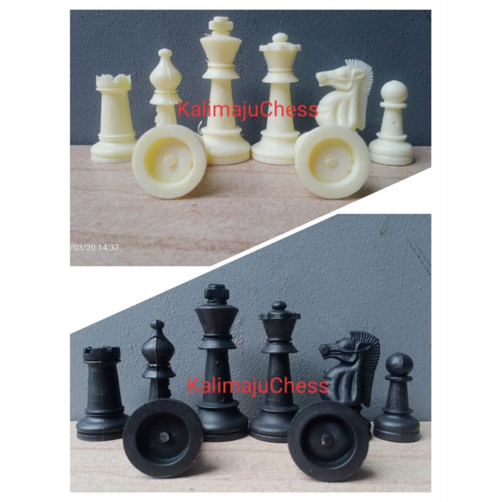 Bidak Catur plastik standar ukuran jumbo