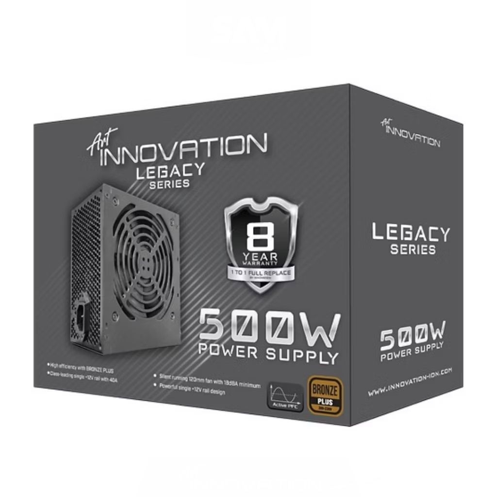Power Supply Innovation 500W 80+ Bronze / PSU Powersupply 500 Watt