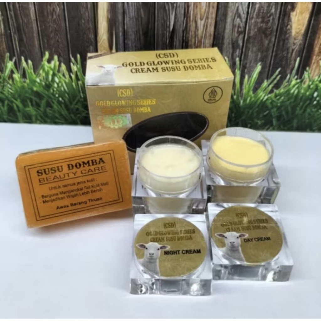 Paket Cream Susu Domba CSD MDS GOLD 15 Gr Glowing Series
