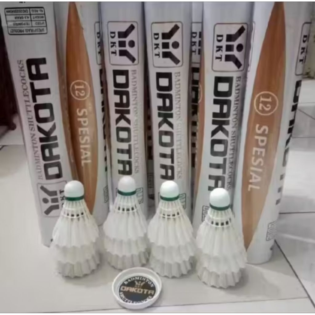 Dakota gold bola bulu tangkis shuttlecock bola bulu tangkis isi  12pcd