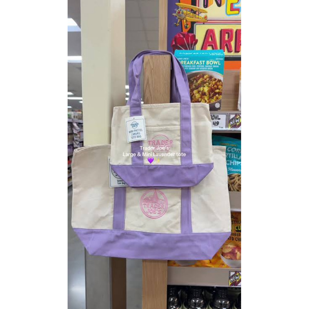 [HEARTILY STORE] READY 21 APRIL LGSG DR USA ORIGINAL TRADER JOE’S CANVAS TOTE BAG COLLECTIONS TYPO B