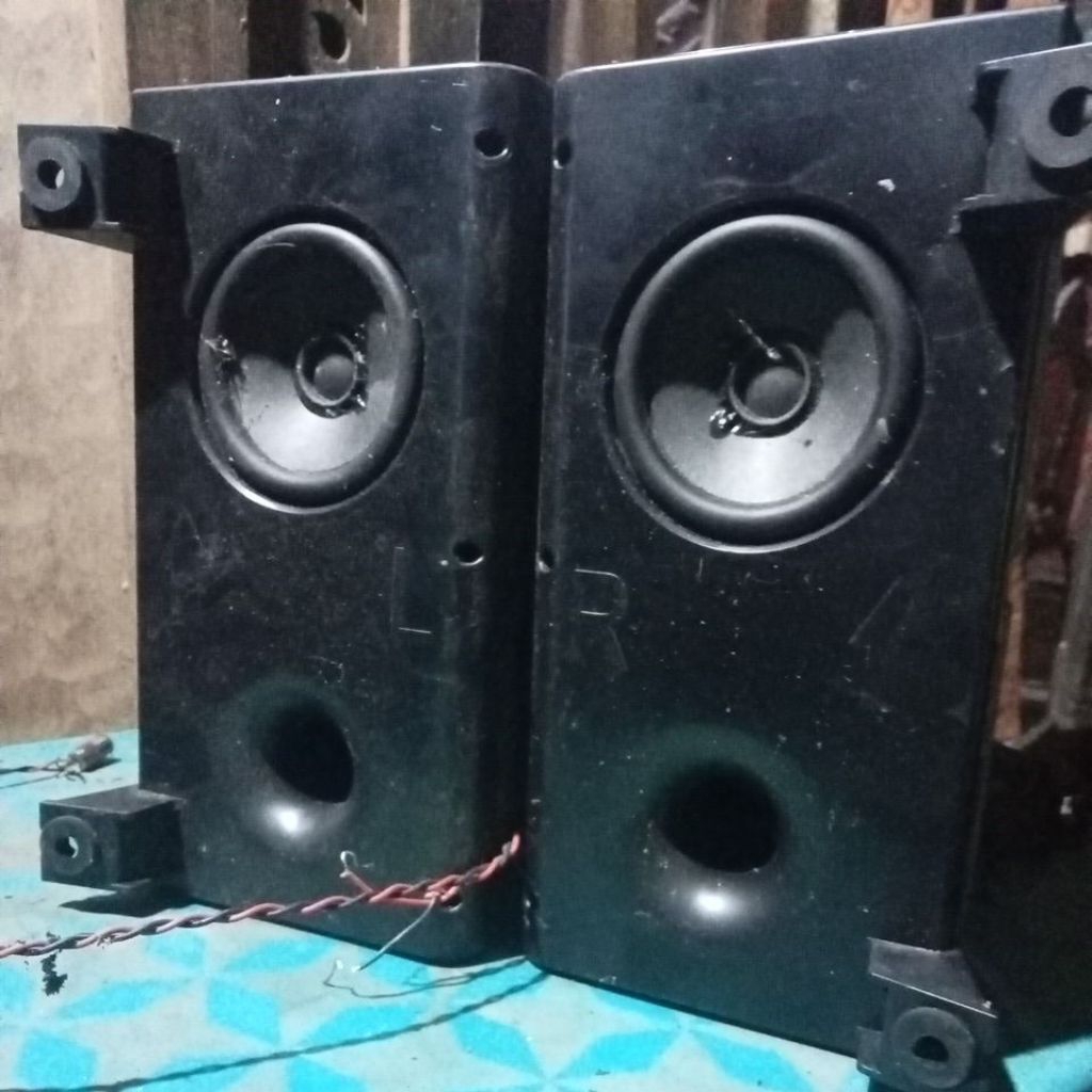 sepasang speaker pasif copotan tv Polytron L R