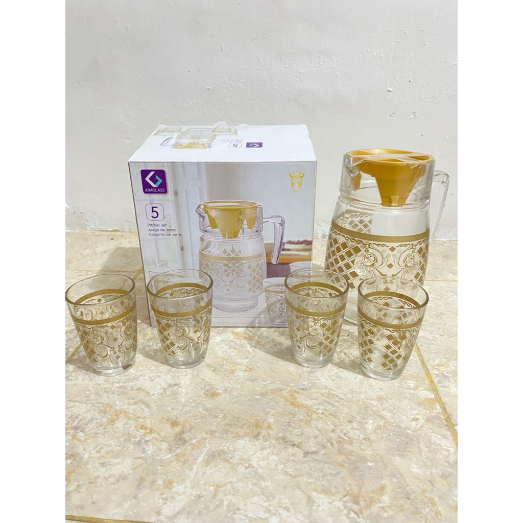 Set Gelas dan teko KimGlass #setgelas #pitcherset