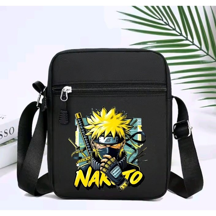 TAS SELEMPANG KARAKTER NARUTO BORUTO  SLINGBAG ANAK LAKI LAKI  TAS SELEMPANG ANAK GAMERS