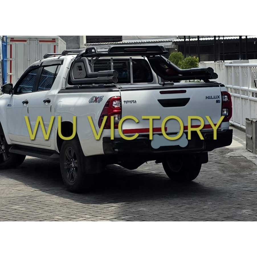 PAKET SET ROLLERLID + ROLLBAR BASKET F21 HILUX 2016 - 2026 DC ROLLER LID ROLERLID PENUTUP BAK MANUAL