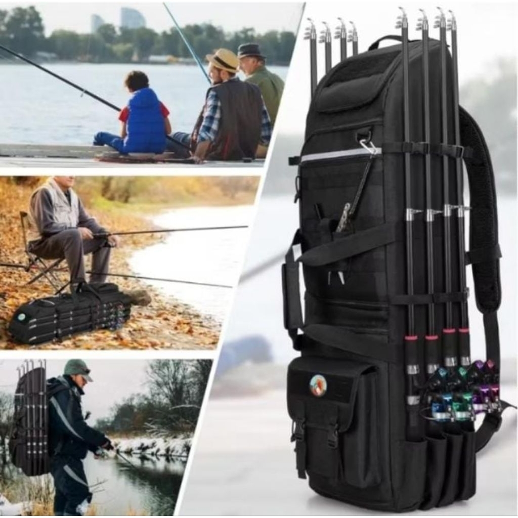 Tas joran pancing tas pancing serbaguna model Ransel