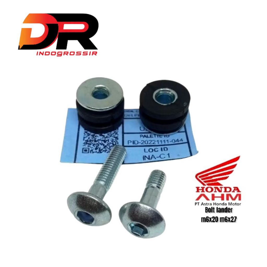 SCREW PAN M6 × 20 BOLT FRONT FENDER BAUT 10 KUNCI L SPAKBOR DEPAN CBR 150 CB 150 VERZA MEGA PRO NEW 