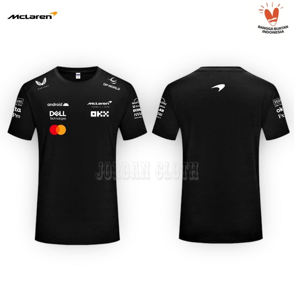 Tshirt Baju Kaos McLaren Team Balap Racing F1