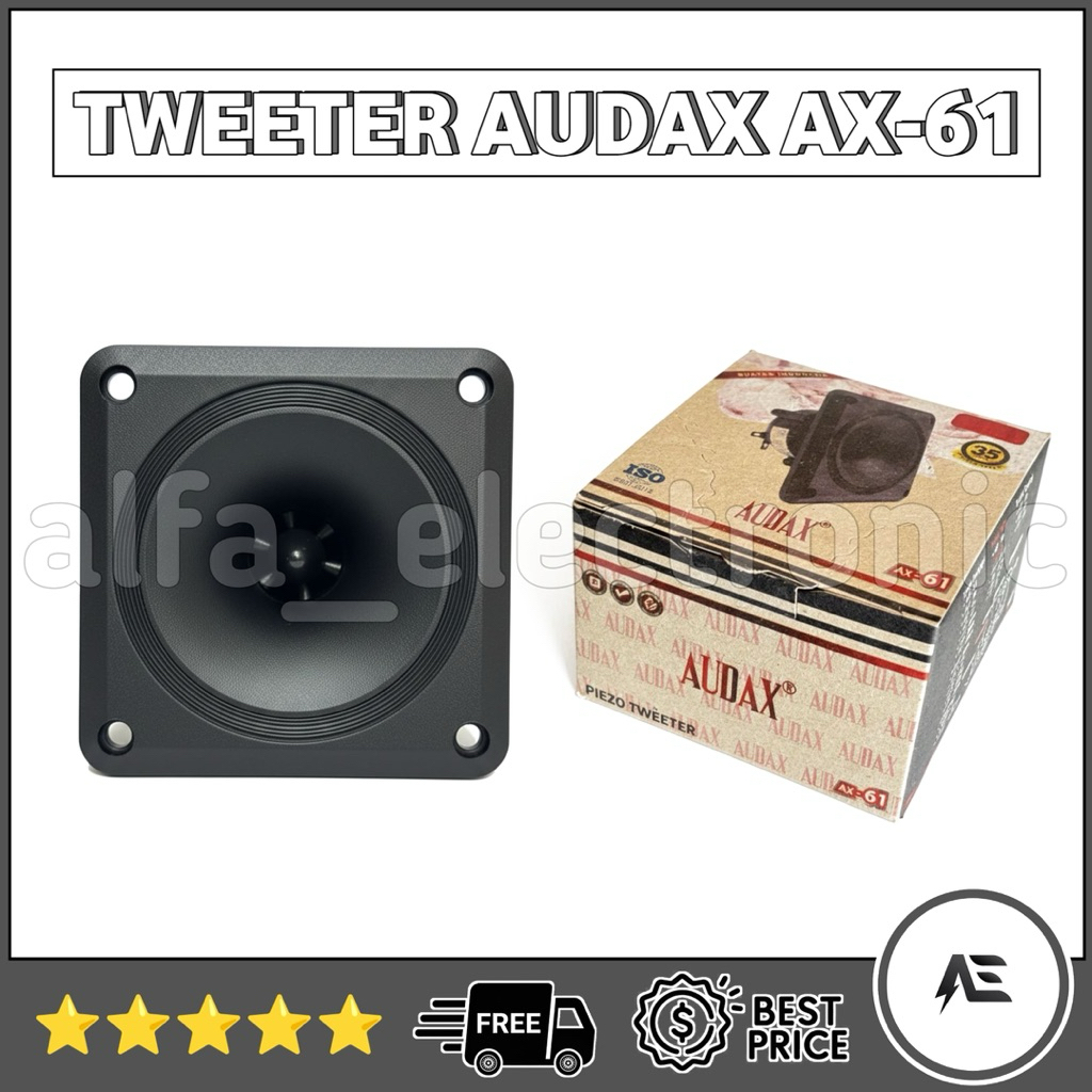 TWEETER AUDAX MODEL CORONG TYPE AX-61 TWEETER WALET AUDAX