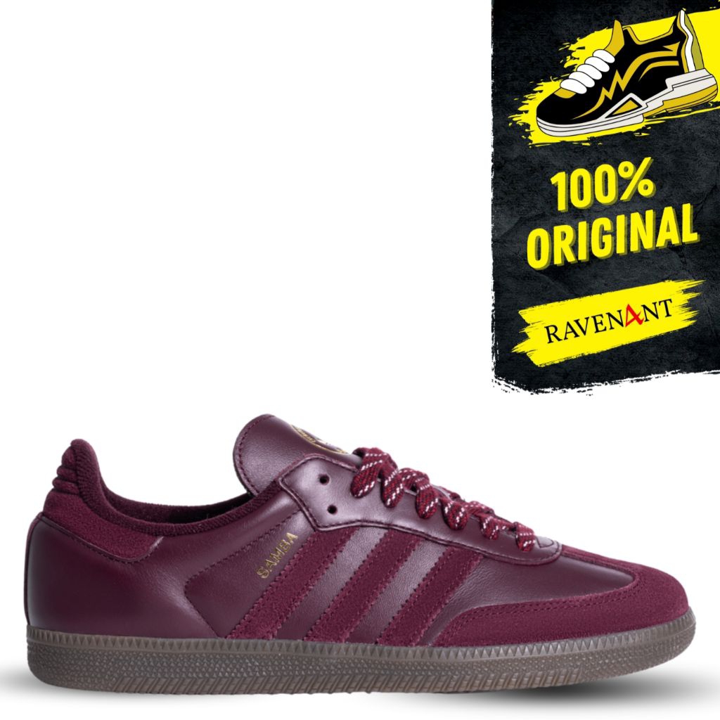 ADIDAS Samba OG Sumatra Island Series Maroon ORIGINAL - Sepatu Sneakers Pria/Wanita