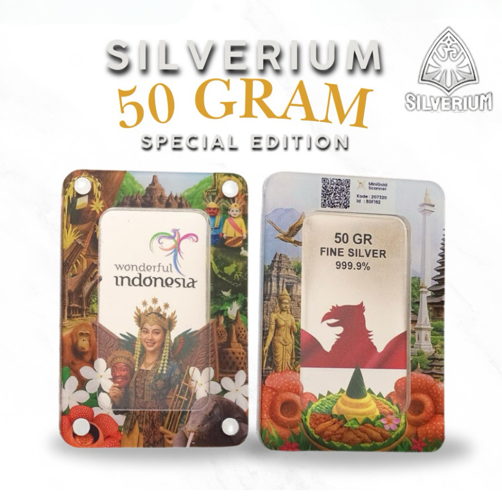 Silverium Wonderful Indonesia - 50 Gram Edisi Terbatas