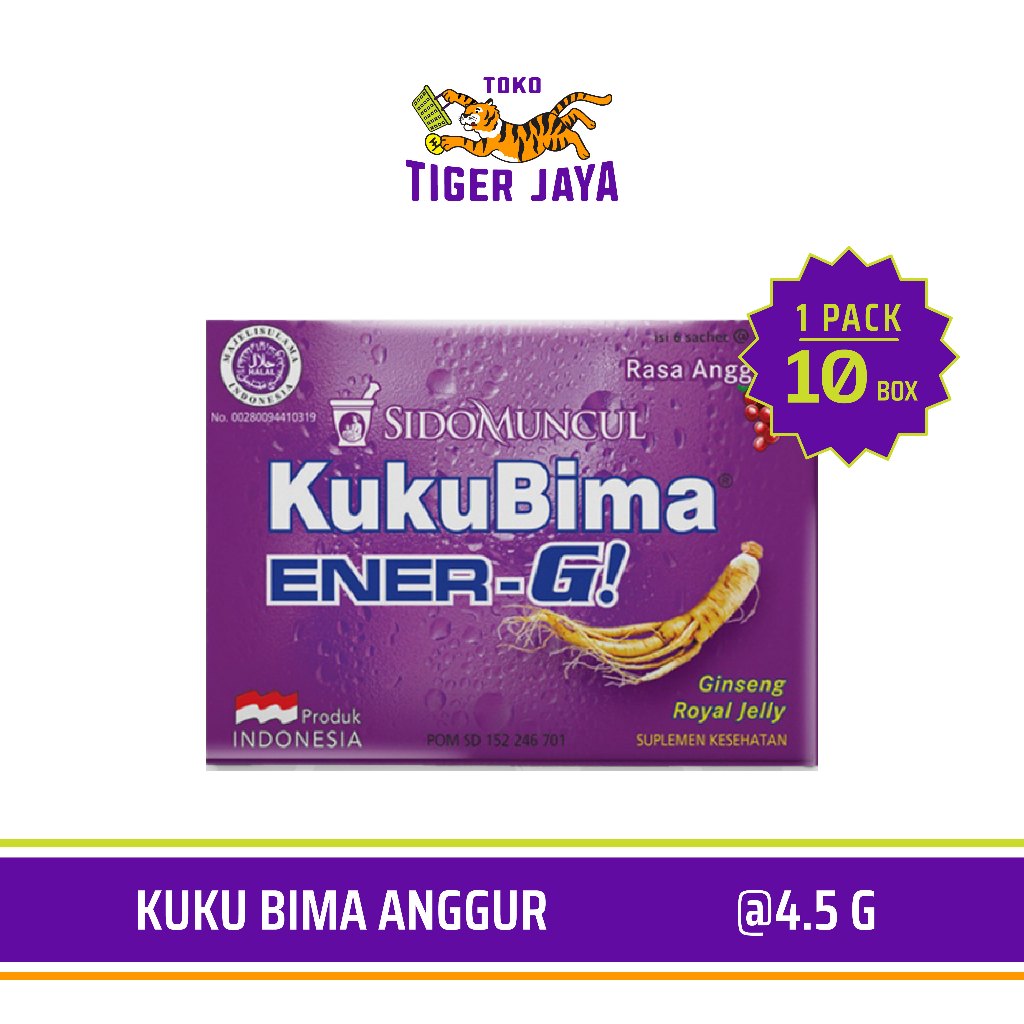 Minuman Energi Kuku Bima Ener-G Anggur 1 PACK isi 10 BOX