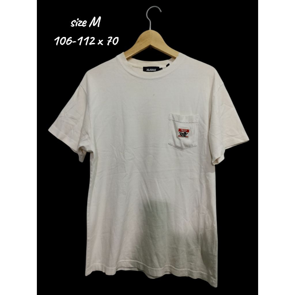 kaos t-shirt xlarge pocket putih sz M