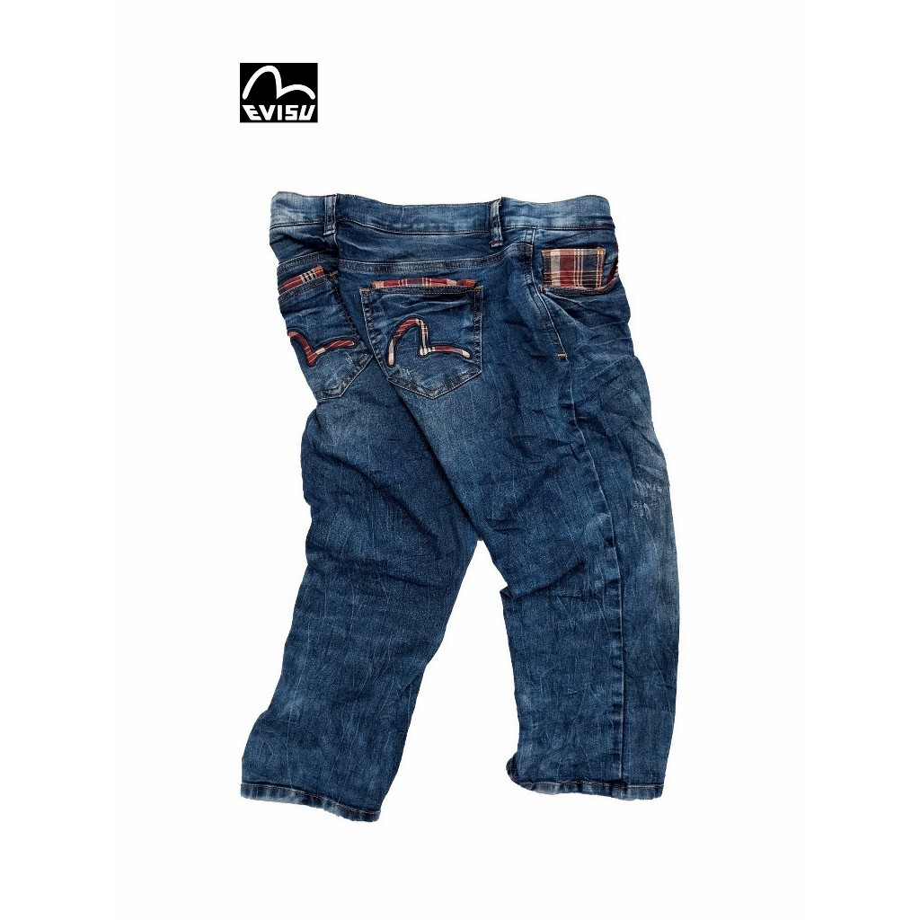 Celana Pendek Jeans Evisu Original
