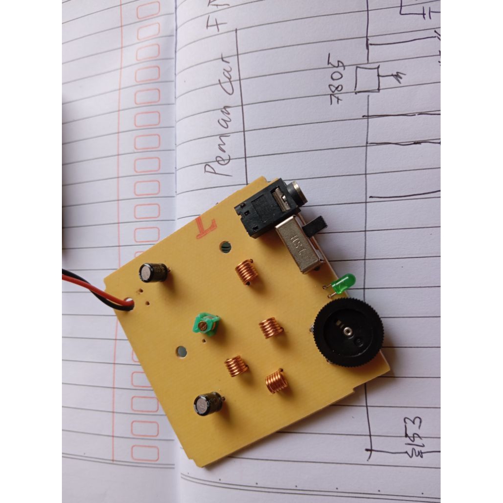 wireless mini Pemancar FM bisa di atur frekuensi nya