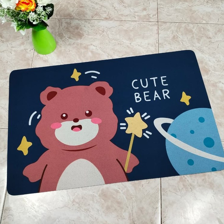Keset Kaki Diatomite Ukuran 60 x 40cm/ Keset Kaki Kamar Mandi