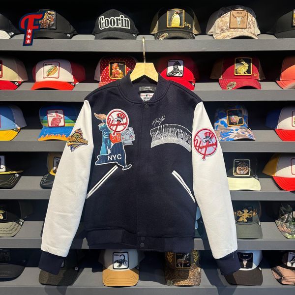 Jacket Pro Standard MLB NY Yankees Patch Varsity Jacket Original