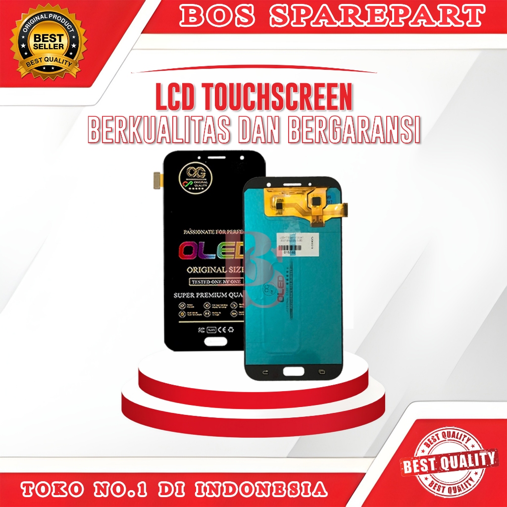 LCD TOUCHSCREEN SAMSUNG A720 / A7 2017 ORI SIZE OG OLED