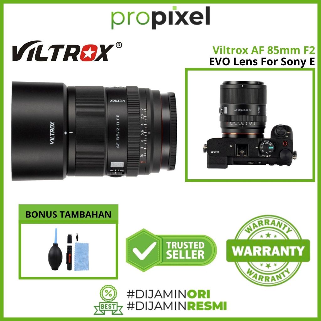 Viltrox AF 85mm f2 EVO for Sony FE Fullframe Lens Viltrox 85 mm f/2 Garansi Resmi