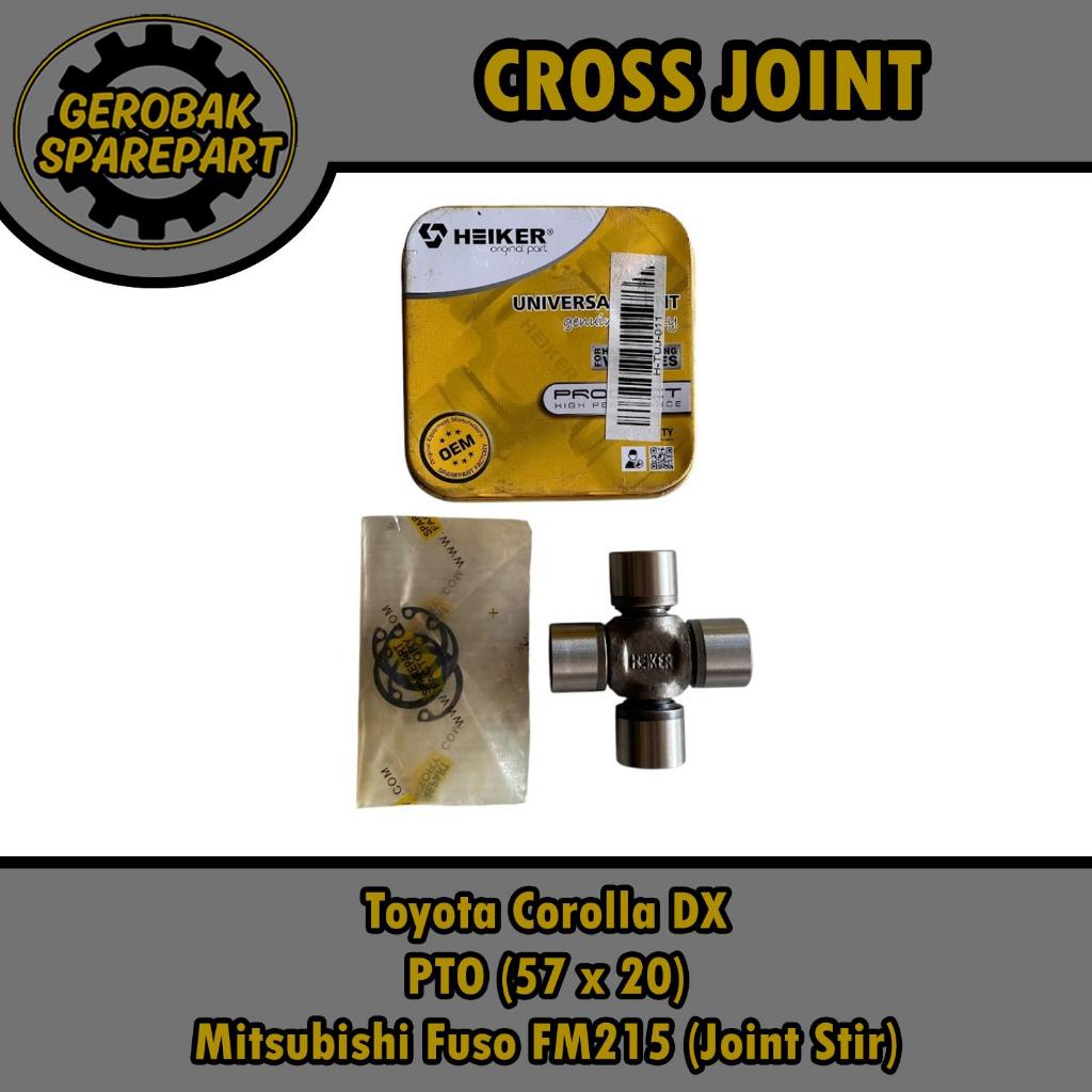 Cross Joint Kopel Corolla DX / Cross Joint Universal PTO Ukuran 57x20 / Cross Joint Stir Mitsubishi 