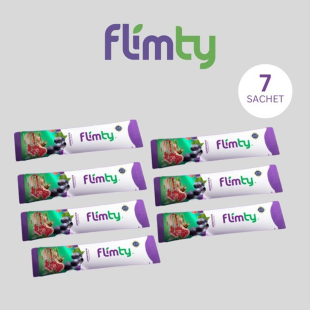 FLIMTY Fiber Original ecer 7 sachet Pelangsing Perut Buncit Ampuh Suplemen Diet Aman Alami Makassar