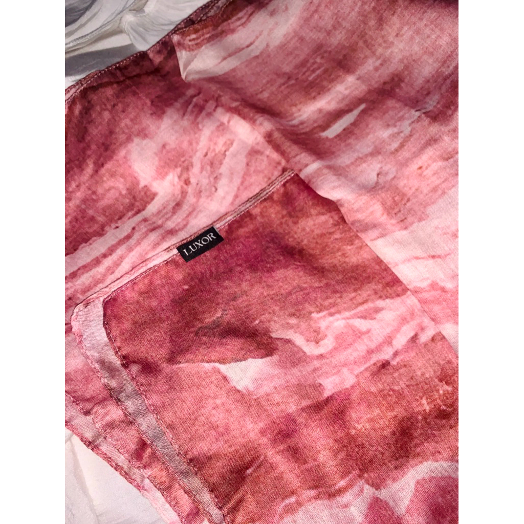 preloved pashmina printed cotton rose LUXOR