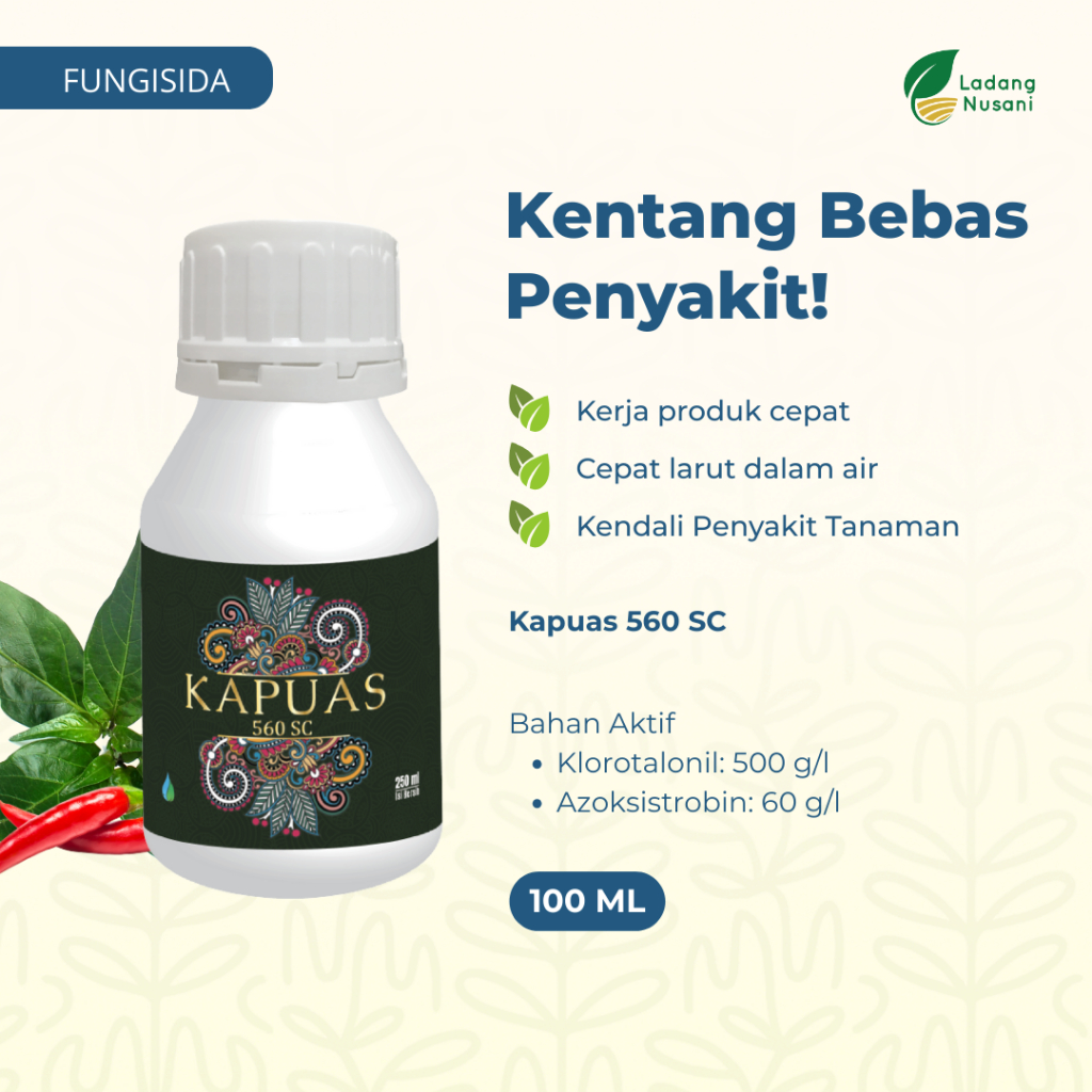 Mahakam KAPUAS 560 SC 100 ml – Fungisida Perlindungan Tanaman Kentang