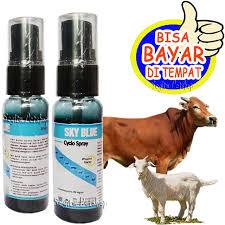 SKY BLUE 200ML CYCLO SPRAY OBAT HEWAN KUCING KAMBING SAPI SAKIT KULIT GUDIK SCABIES LUKA LUAR KORENG